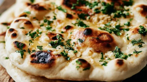 Easy Garlic Naan