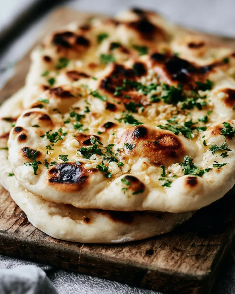 Easy Garlic Naan