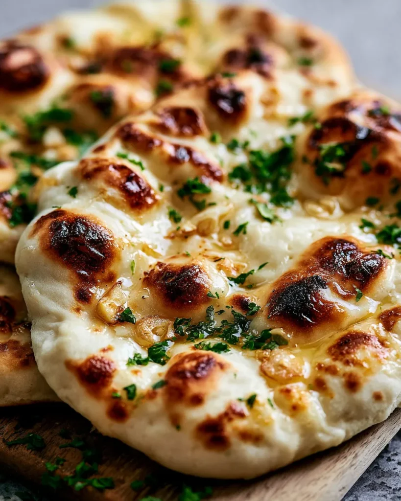 Easy Garlic Naan