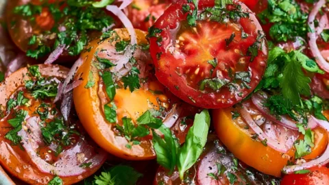 Marinated Tomatoes Salad