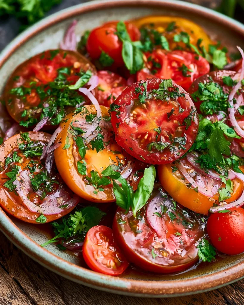 Marinated Tomatoes Salad
