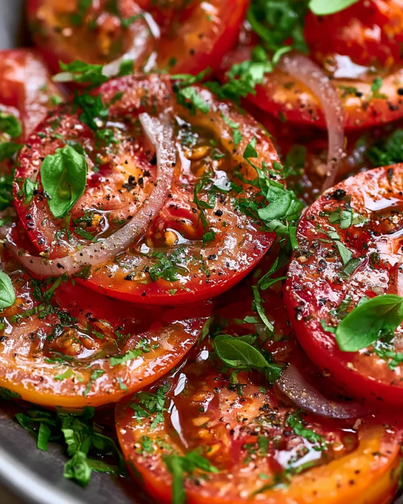 Marinated Tomatoes Salad
