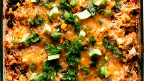Chicken Burrito Casserole