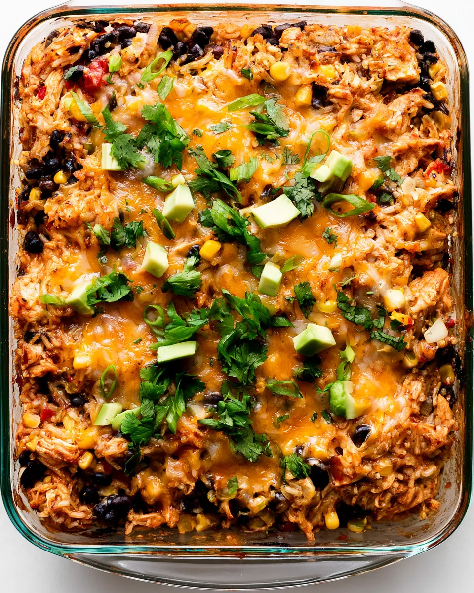 Chicken Burrito Casserole